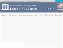 Tablet Screenshot of northeastnjlegalservices.org